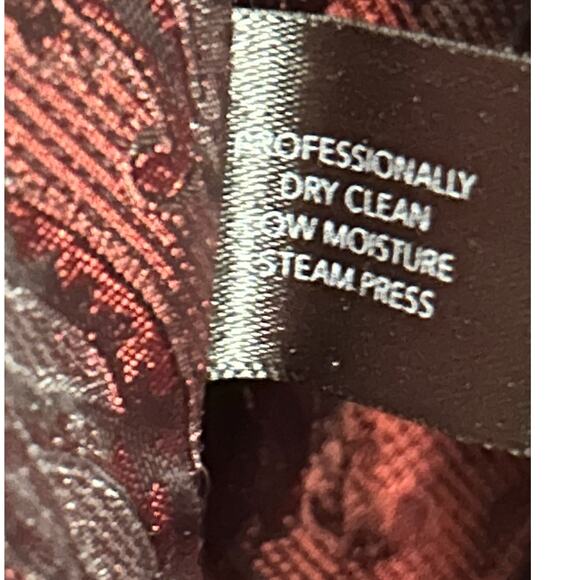 Vintage Wool Pea Coat Charcoal Gray Anne Klein Paisley Lined Womens Petite 4P - Picture 8 of 9